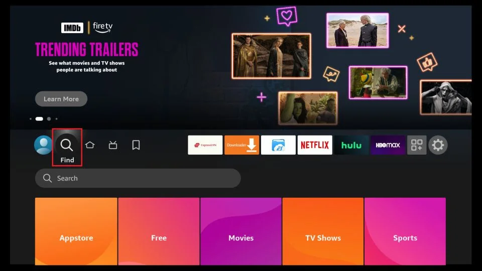Ibo fire1 Fire TV Home Screen