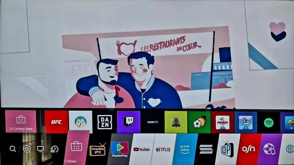 Smartone1 Apps section on Samsung TV